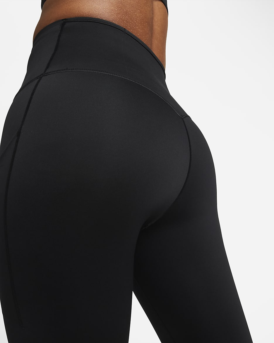 Legging taille haute a maintien superieur et coupe longue avec poches Nike Go pour femme